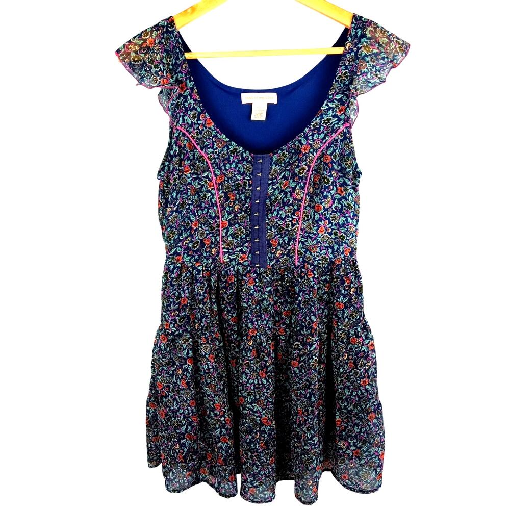 Band of Gypsies Floral Blue Dress